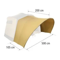 Cabanon Luxe Luifel 500 Cm YKK Rits -dewitschijndel winkel 100030 000 03 3