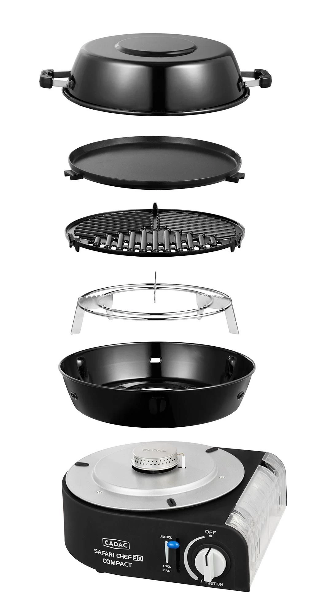 Cadac Safari Chef 30 Compact gasbarbecue Cadac Safari Chef 30 Compact Gasbarbecue -dewitschijndel winkel 107083 990 01