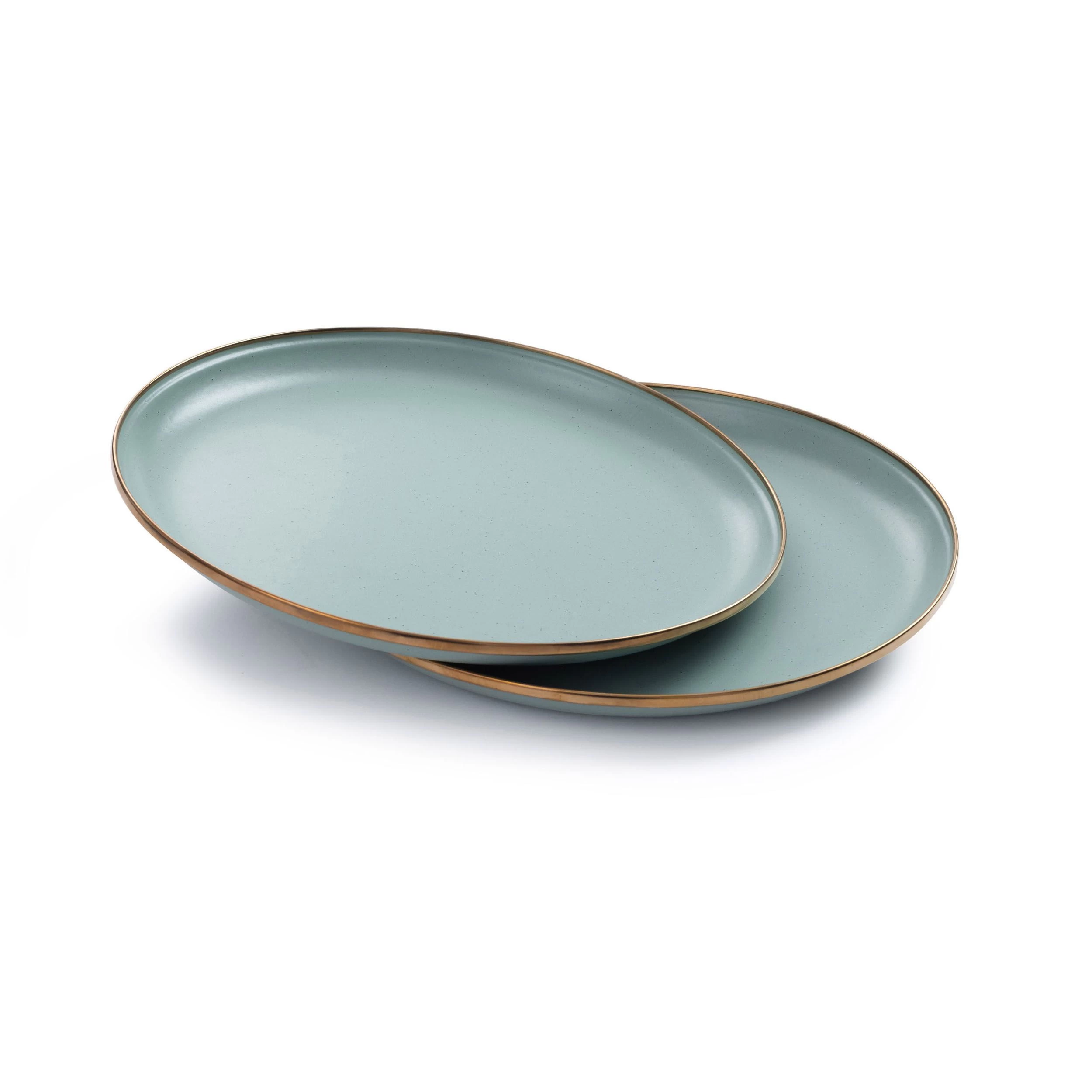 Barebones Emaille plat bord ø 280 mm mint 2-pack Barebones Emaille Plat Bord ø 280 Mm Mint 2-pack -dewitschijndel winkel 107144 300 01