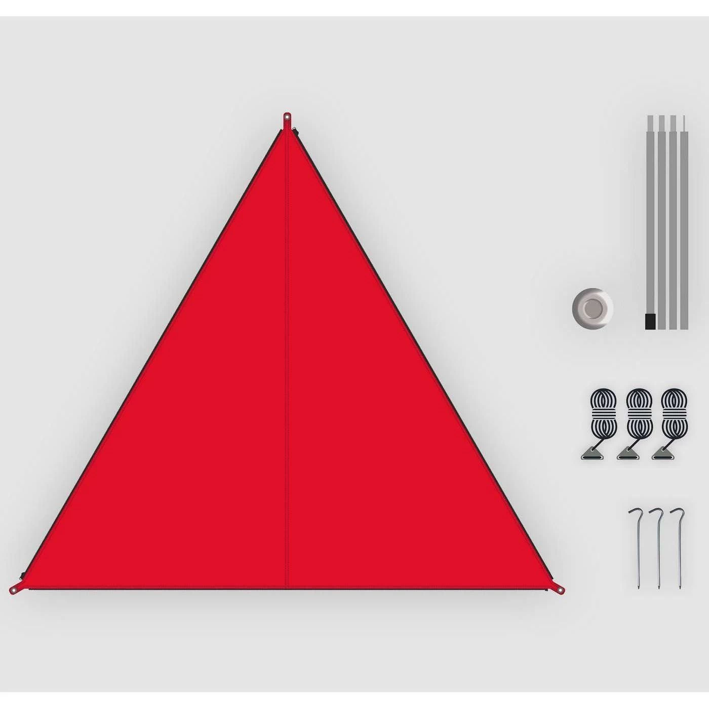 Bent Canvas Plain Set tarp 250 x 250 x 250 barbados cherry Bent Canvas Plain Set Tarp 250 X 250 X 250 Barbados Cherry -dewitschijndel winkel 111860 600 02 3