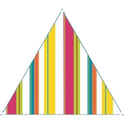 Bent Canvas Allover Set Caribbean Tarp 250 X 250 X 250 Stripe Hawaï