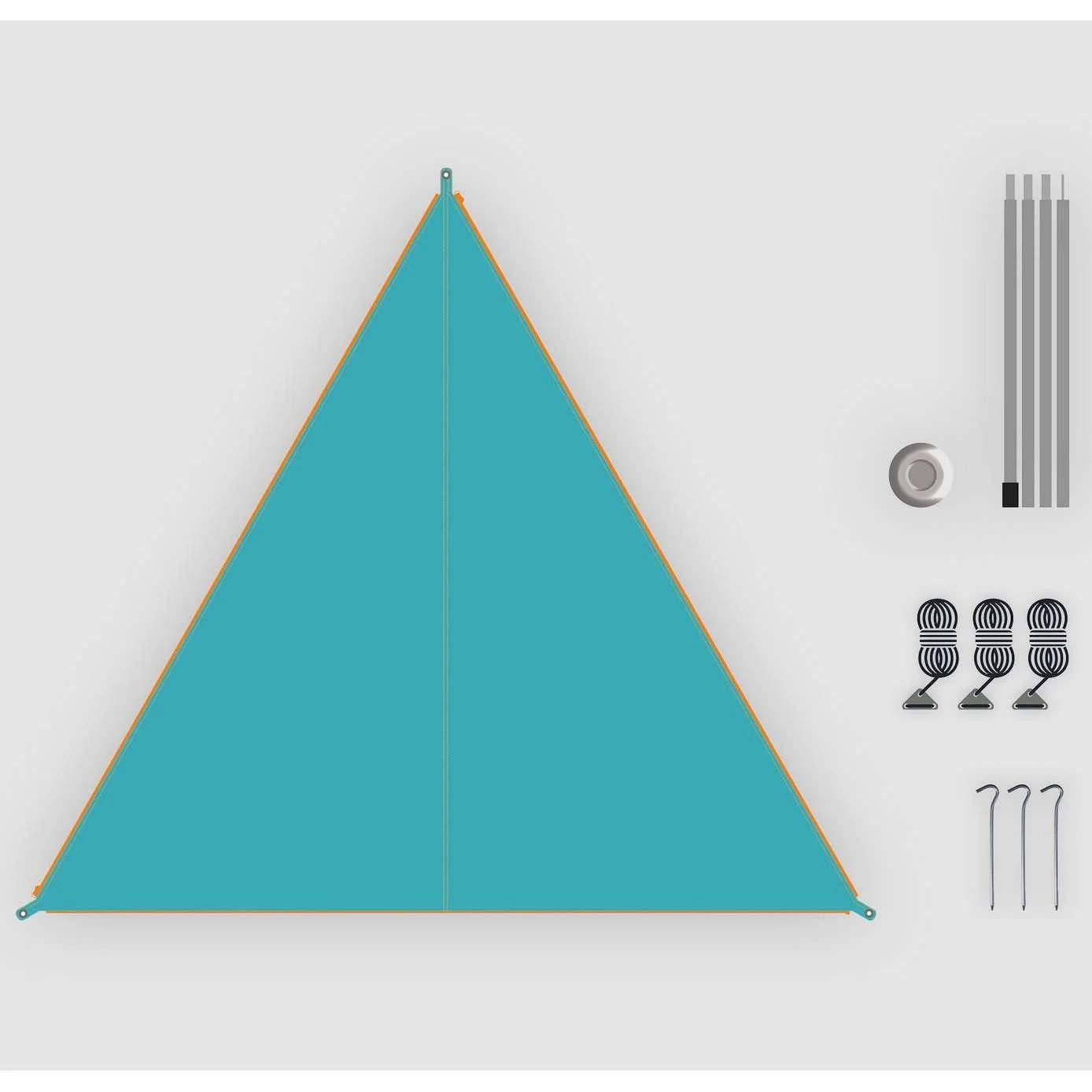 Bent Canvas Plain Set tarp 250 x 250 x 250 ocean wave Bent Canvas Plain Set Tarp 250 X 250 X 250 Ocean Wave -dewitschijndel winkel 111864 200 02 2