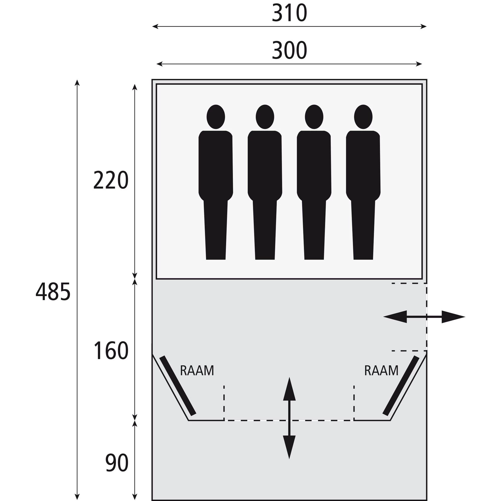 DWS Key Largo koepeltent DWS Key Largo Koepeltent -dewitschijndel winkel 112086 300 02 3