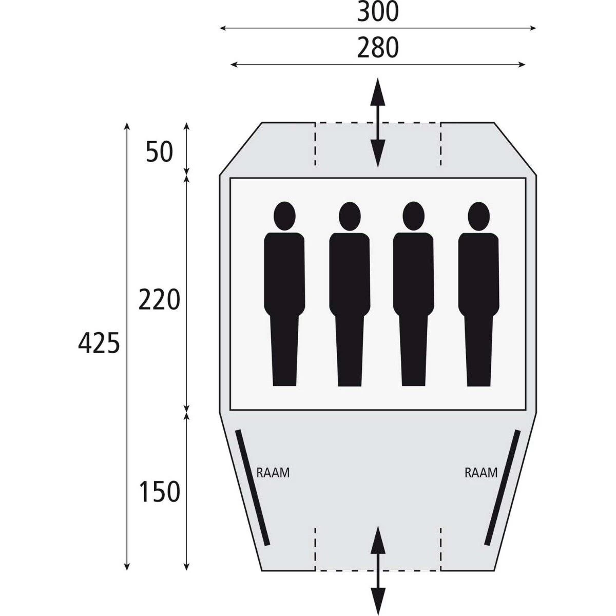Safarica Kenia 300 koepeltent Safarica Kenia 300 Koepeltent -dewitschijndel winkel 112101 900 07 2