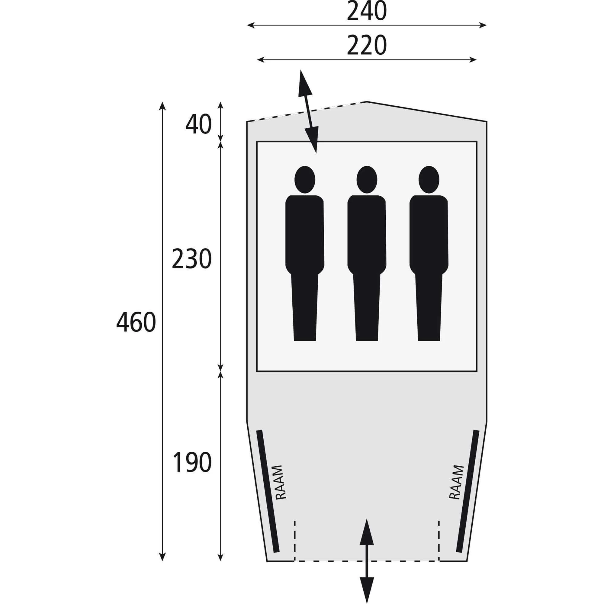 Safarica Cabana Reef 240 tunneltent Safarica Cabana Reef 240 Tunneltent -dewitschijndel winkel 112102 900 04 2