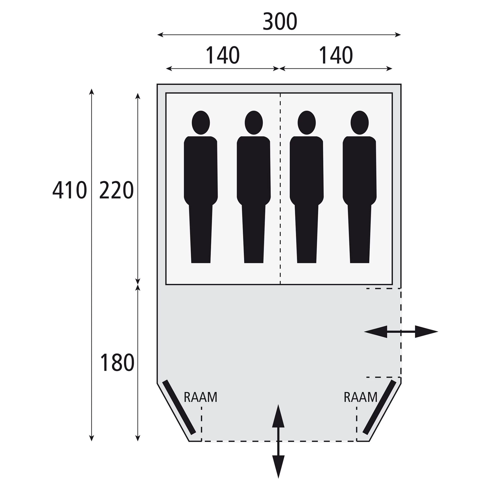Safarica Laguna 300 koepeltent 2022 Safarica Laguna 300 Koepeltent 2022 -dewitschijndel winkel 112130 900 02