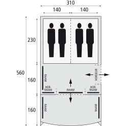 Safarica Indian Hills 310 Tunneltent 4 Safarica Indian Hills 310 Tunneltent -dewitschijndel winkel 112180 900 03 1