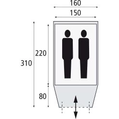 Safarica Kenia 160 TC Koepeltent 6 Safarica Kenia 160 TC Koepeltent -dewitschijndel winkel 112195 180 05 2