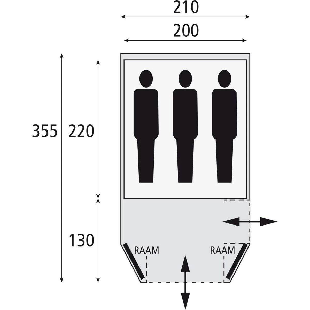Safarica Laguna 210 koepeltent 2022 Safarica Laguna 210 Koepeltent 2022 -dewitschijndel winkel 112203 900 02