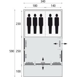 Bardani Spitfire 340 XL RSTC Tunneltent 2022 15 Bardani Spitfire 340 XL RSTC Tunneltent 2022 -dewitschijndel winkel 112209 180 14 1