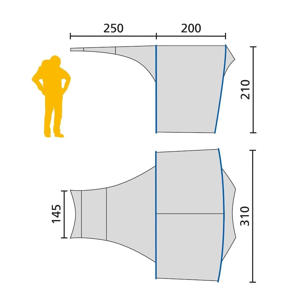 Jack WolfskinFront Porch tentluifel grijs Jack WolfskinFront Porch Tentluifel Grijs -dewitschijndel winkel 112389 900 02 2
