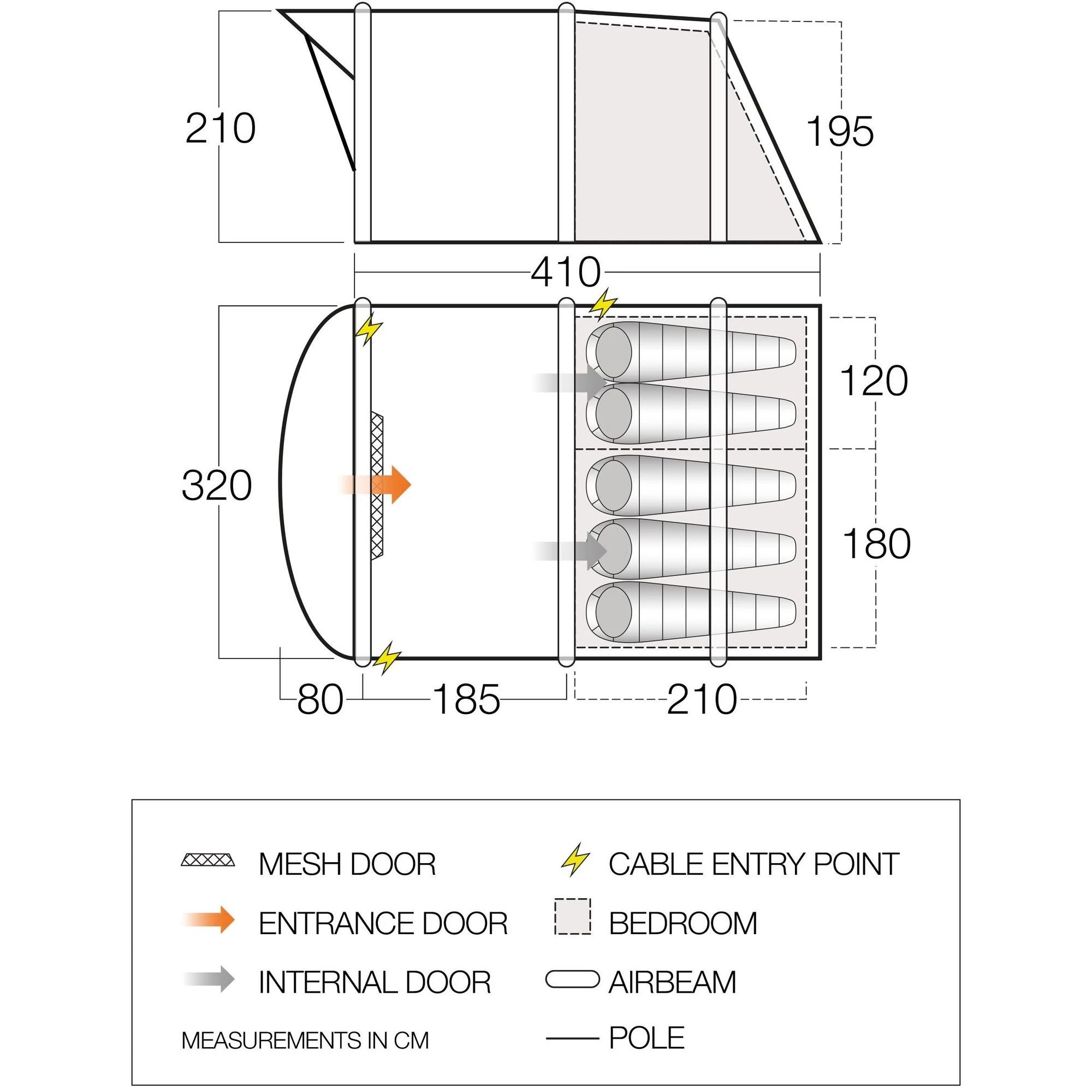 Vango Utopia II Air TC 500 opblaasbare tent Vango Utopia II Air TC 500 Opblaasbare Tent -dewitschijndel winkel 112451 900 02 1