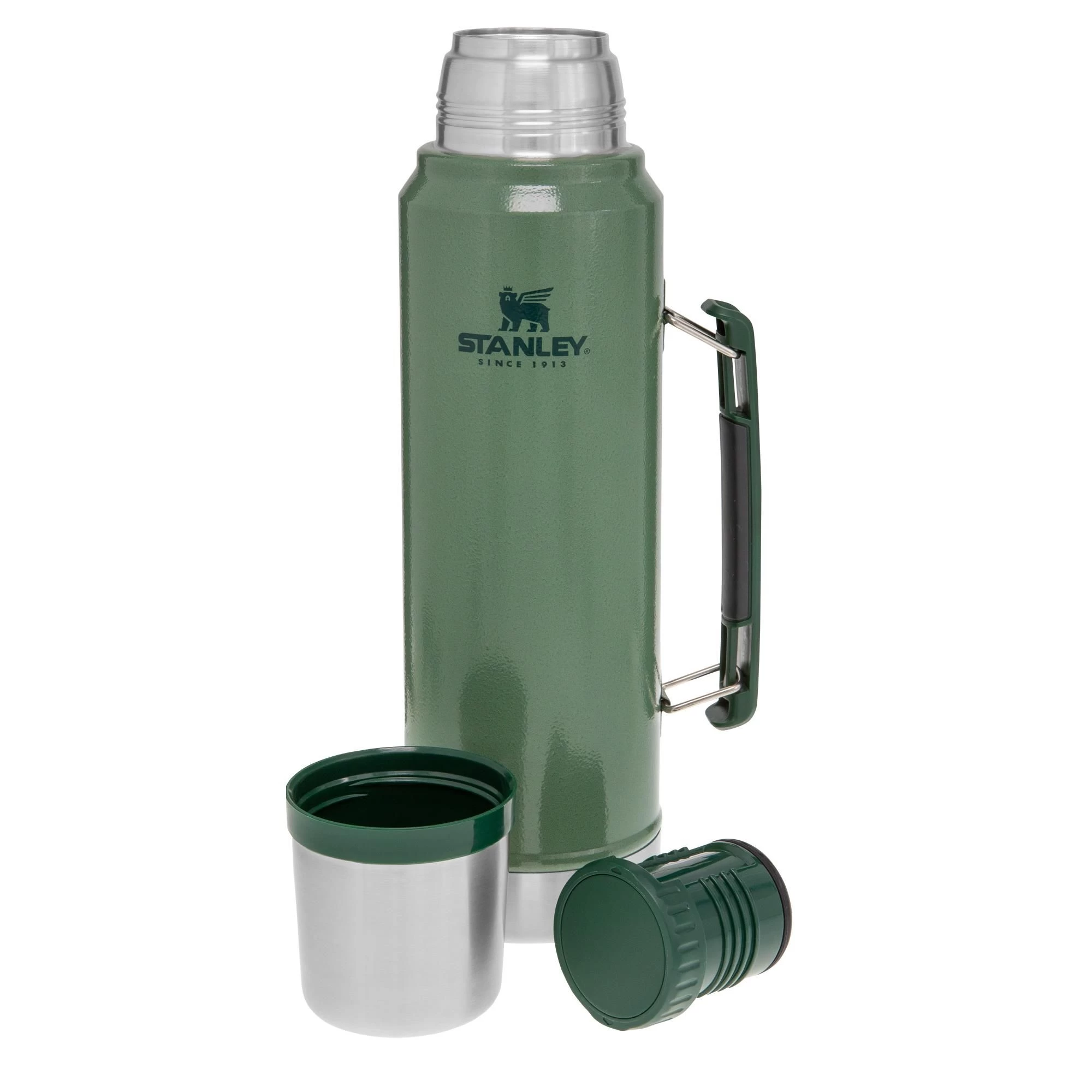 Stanley PMIClassic Vacuüm thermosfles 1 liter hammertone green Stanley PMIClassic Vacuüm Thermosfles 1 Liter Hammertone Green -dewitschijndel winkel 115040 300 02