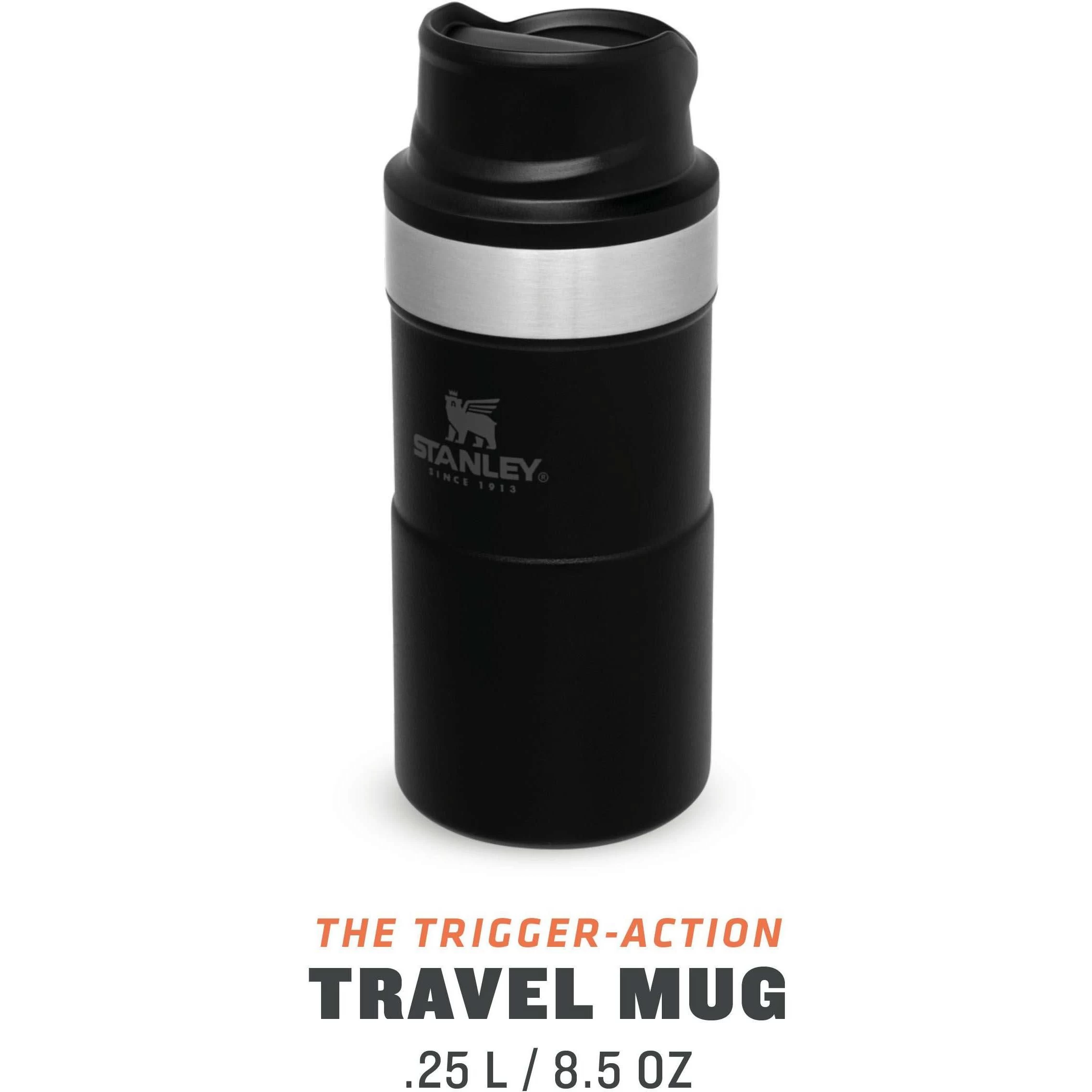 Stanley PMIClassic Trigger-Action thermosbeker 250 ml black Stanley PMIClassic Trigger-Action Thermosbeker 250 Ml Black -dewitschijndel winkel 115051 990 02