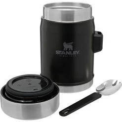 Stanley PMIClassic Legendary + Spork Lunchbeker 400 Ml Matte Black Pebble 4 Stanley PMIClassic Legendary + Spork Lunchbeker 400 Ml Matte Black Pebble -dewitschijndel winkel 115069 990 03