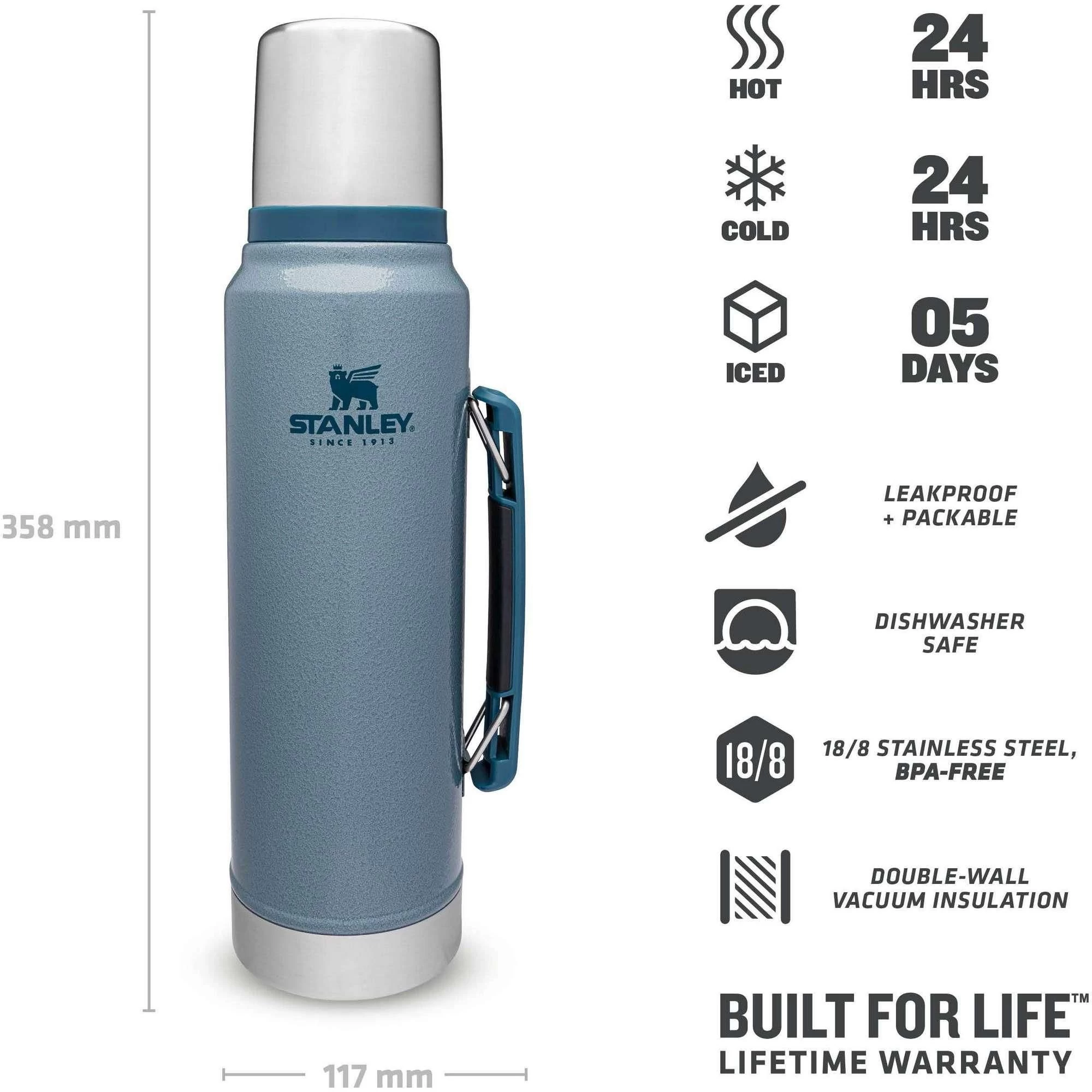 Stanley PMIThe Legendary Classic thermosfles 1 literhammertone ice Stanley PMIThe Legendary Classic Thermosfles 1 Literhammertone Ice -dewitschijndel winkel 115081 200 03