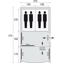 Safarica Pacific Reef 310 TC Tunneltent 7 Safarica Pacific Reef 310 TC Tunneltent -dewitschijndel winkel 125571 000 06