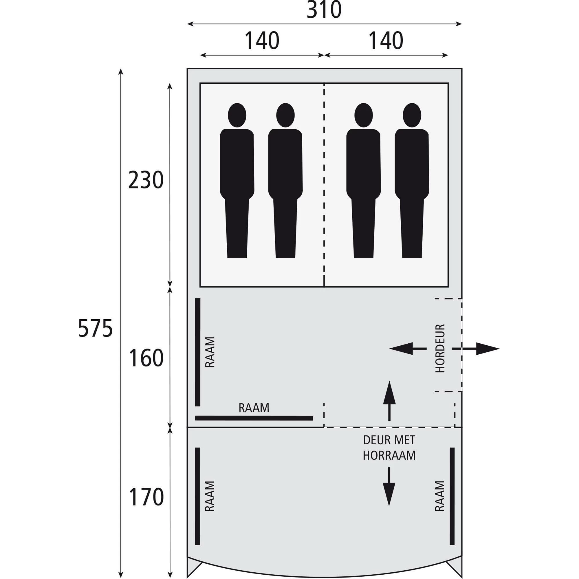 Safarica Pacific Reef 310 TC tunneltent Safarica Pacific Reef 310 TC Tunneltent -dewitschijndel winkel 125571 000 06