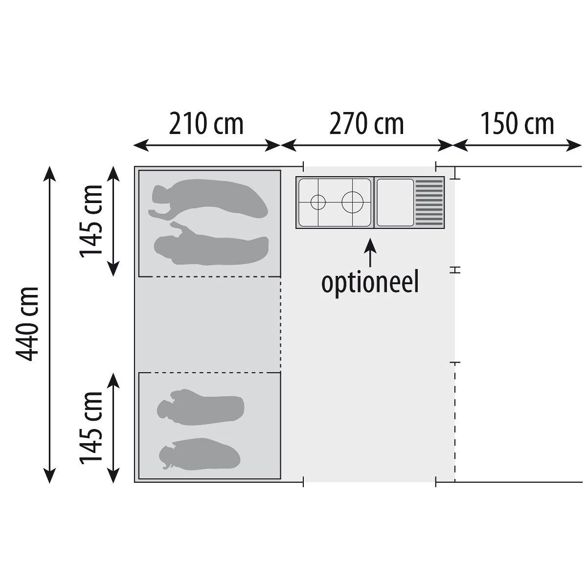 Cabanon Manga Comfort vouwwagen 2023 Cabanon Manga Comfort Vouwwagen 2023 -dewitschijndel winkel 132340 180 15 1