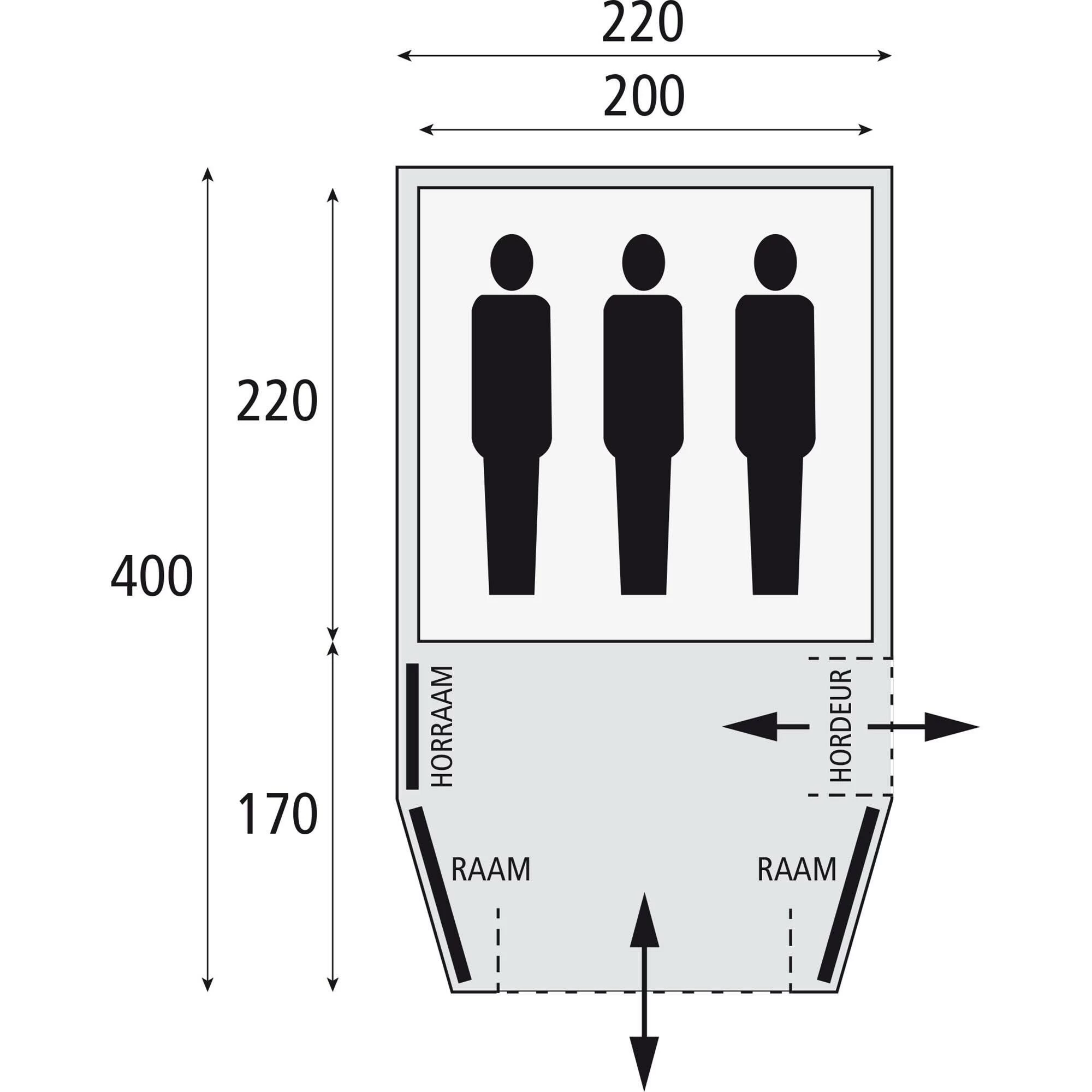 Safarica Blackhawk 220 tunneltent 2023 Safarica Blackhawk 220 Tunneltent 2023 -dewitschijndel winkel 139686 900 02