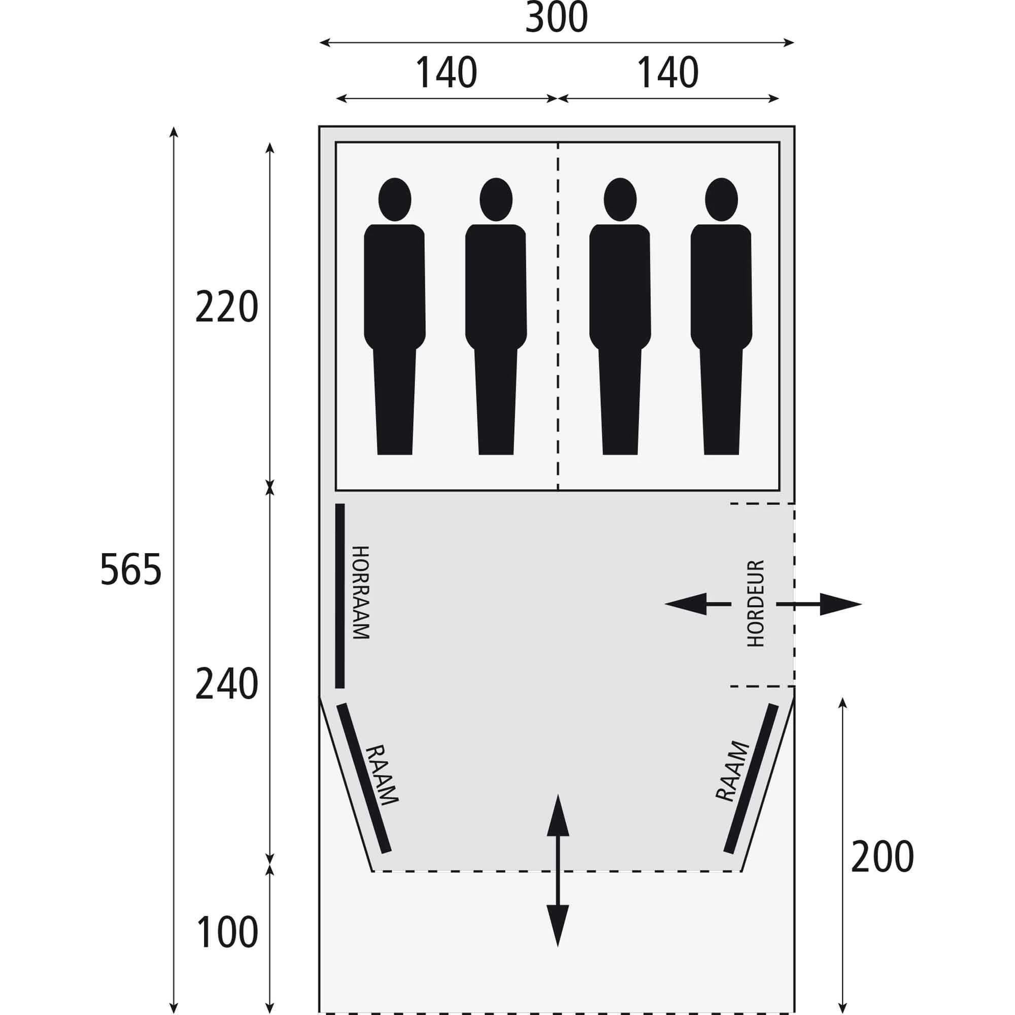 Safarica Blackhawk 300 Deluxe tunneltent 2023 Safarica Blackhawk 300 Deluxe Tunneltent 2023 -dewitschijndel winkel 139688 900 02 1