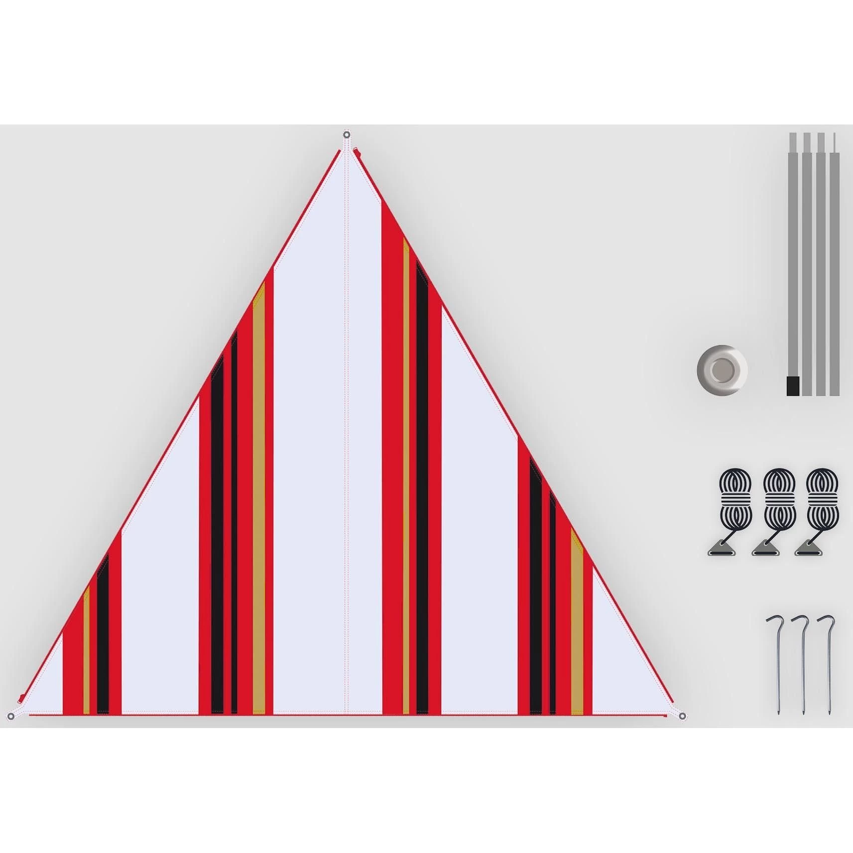 High PeakCanvas Allover Set Oriental tarp 250 x 250 x 250 stripe white High PeakCanvas Allover Set Oriental Tarp 250 X 250 X 250 Stripe White -dewitschijndel winkel 139723 100 02 1