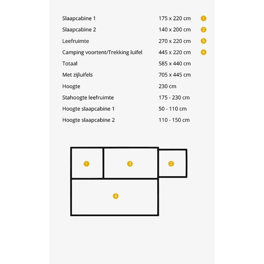 Campooz Lazy Jack Camping vouwwagen inclusief voortent Campooz Lazy Jack Camping Vouwwagen Inclusief Voortent -dewitschijndel winkel 140062 000 02 1