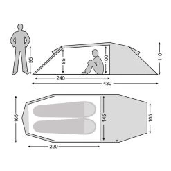 Nordisk Oppland 2 SI Lichtgewicht Tunneltent -dewitschijndel winkel 142175 300 04