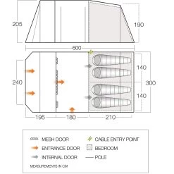 Vango Lismore 450 Tunneltent 6 Vango Lismore 450 Tunneltent -dewitschijndel winkel 143525 900 05