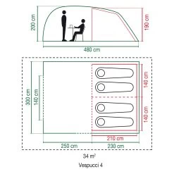 Coleman Vespucci 4 Tunneltent -dewitschijndel winkel 144403 300 03