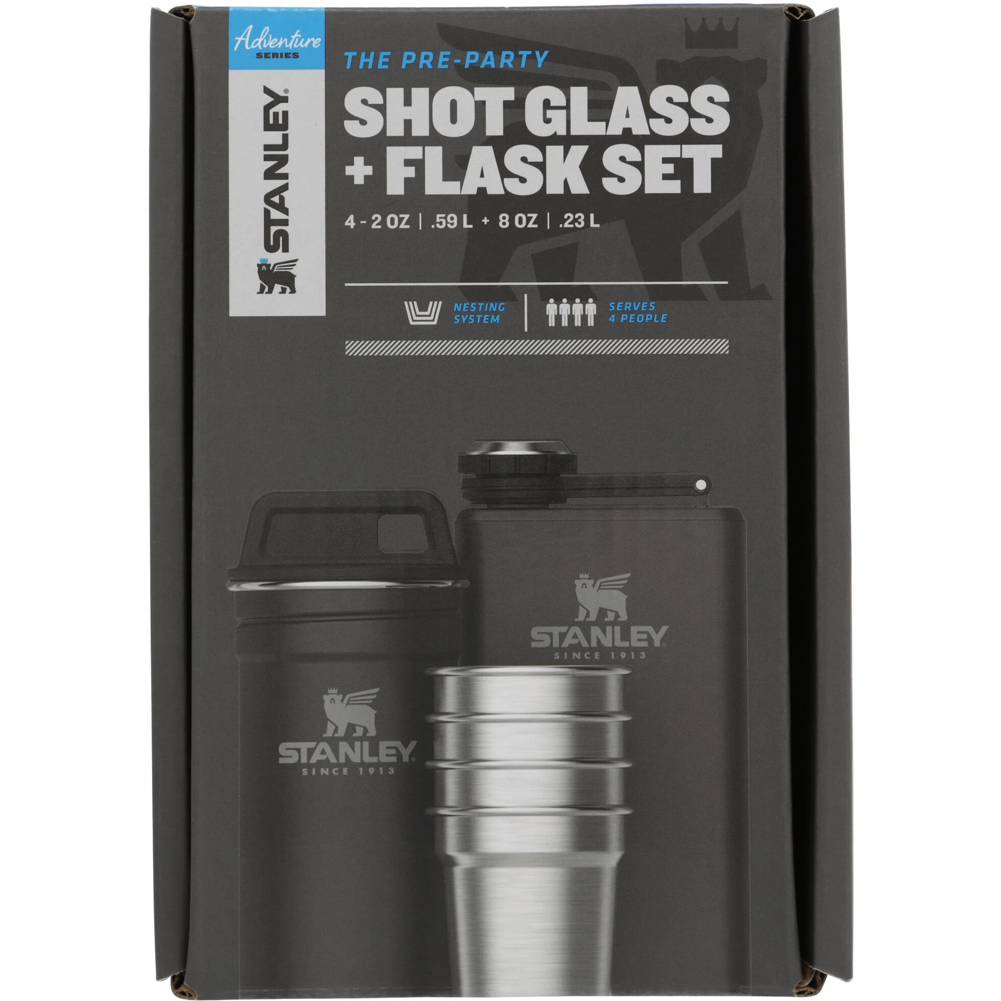 Stanley PMIAdventure Shotglass Classic drinkflesset matte black Stanley PMIAdventure Shotglass Classic Drinkflesset Matte Black -dewitschijndel winkel 145846 990 02