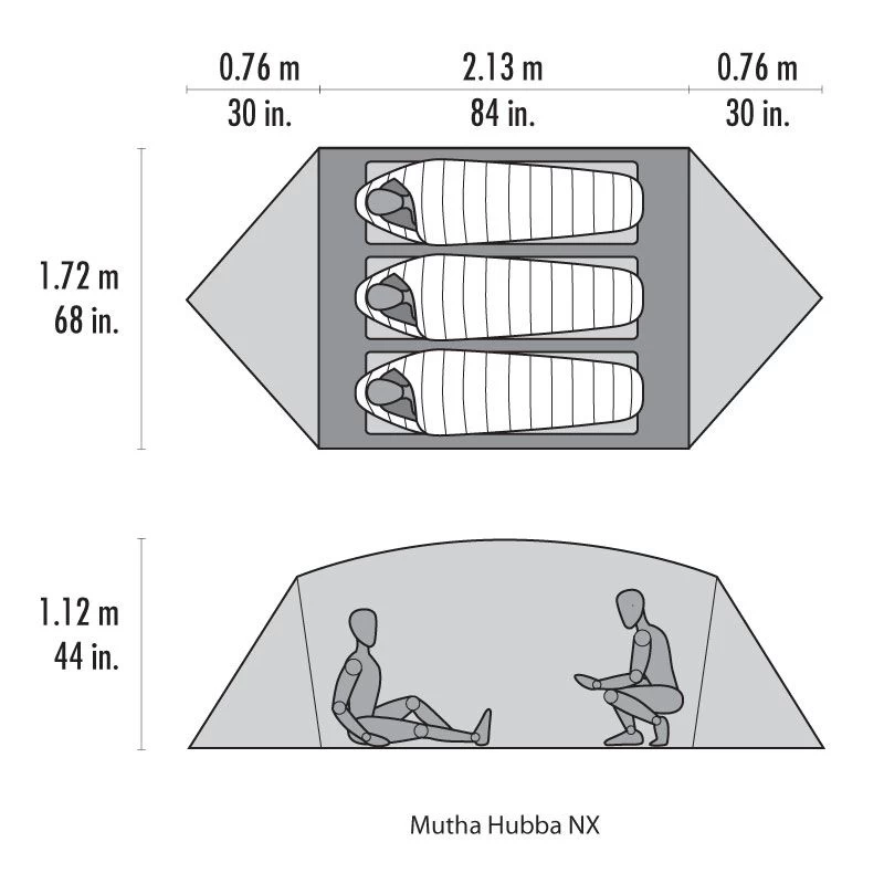 MSR Mutha Hubba NX lichtgewicht koepeltent MSR Mutha Hubba NX Lichtgewicht Koepeltent -dewitschijndel winkel 146047 300 03