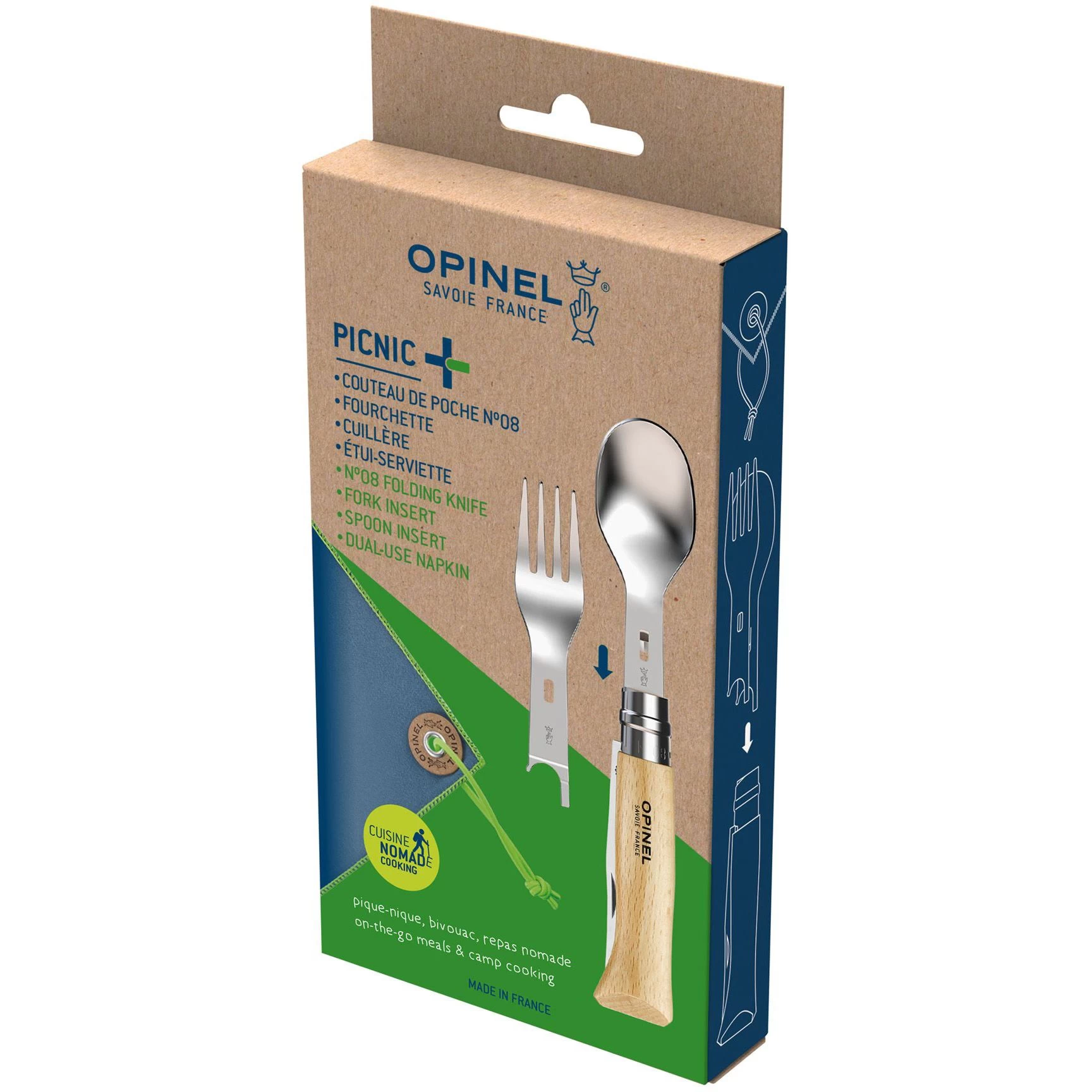 Opinel Bestekset picknick hout 4-delig Opinel Bestekset Picknick Hout 4-delig -dewitschijndel winkel 147949 016 01